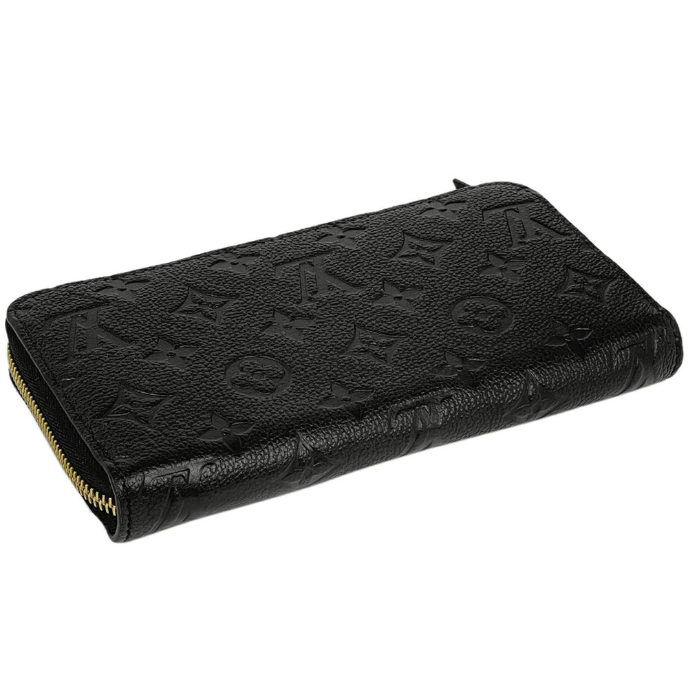 Louis Vuitton Zipper Round Empreinte Noir Long Zippy Wallet Black Monogram Black